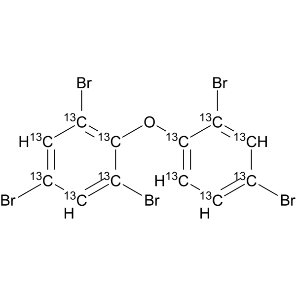 2,2′,4,4′,6-Pentabromo diphenyl ether-13C12